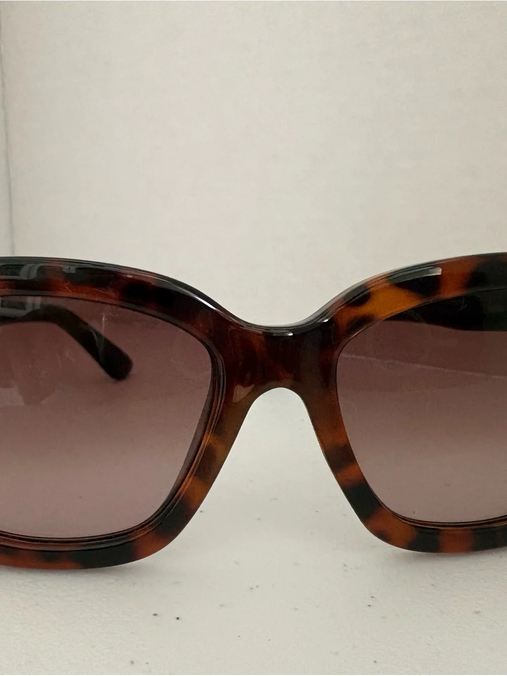 Valentino Tortoiseshell Acetate Sunglasses with Brown Lenses
